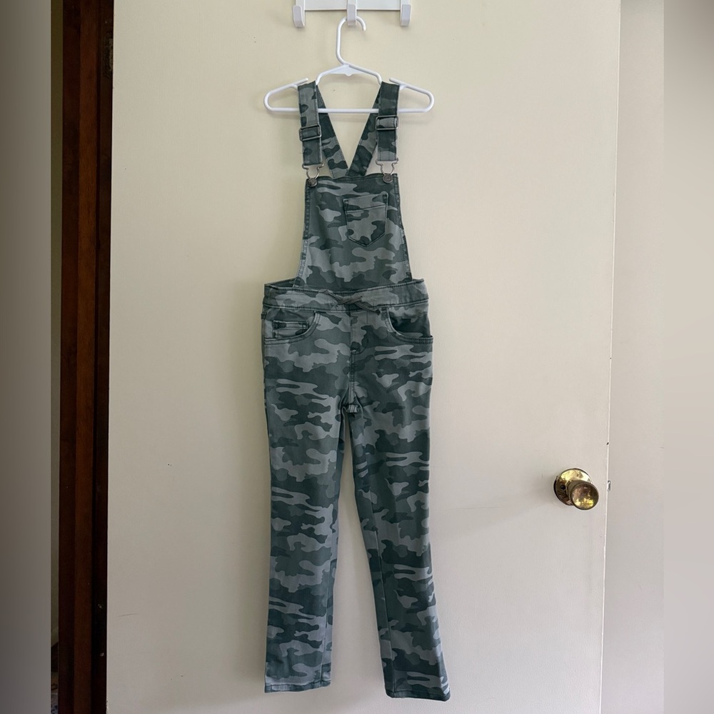 CAT & JACK Girls Army Overalls (6/6X)